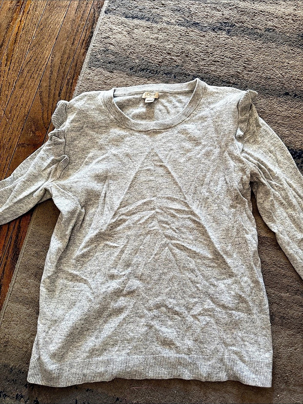 J.Crew Neck Sweater Gray Size Medium